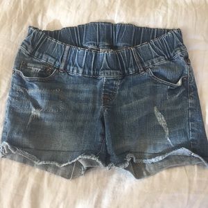 Matherhood Maternity distressed cut off shorts